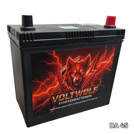 Starterbatterie Voltwolf DA 45 (45Ah) SLI