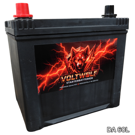Starterbatterie Voltwolf DA 60L (60Ah) SLI