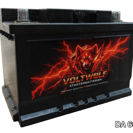 Starterbatterie Voltwolf DA 60T (60Ah) SLI