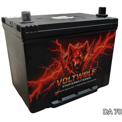 Starterbatterie Voltwolf DA 70L (70Ah) SLI