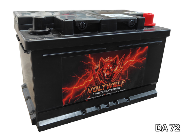 Starterbatterie Voltwolf DA 72 (72Ah) SLI *30 Monate Garantie* Voltwolf