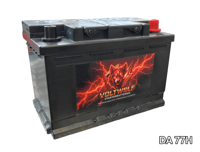 Starterbatterie Voltwolf DA 77H (77Ah) SLI *30 Monate Garantie* Voltwolf