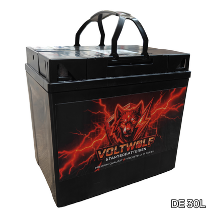Starterbatterie Voltwolf DE 30L (30Ah) AGM Voltwolf
