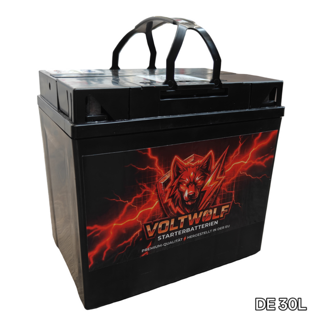 Starterbatterie Voltwolf DE 30L (30Ah) AGM Voltwolf