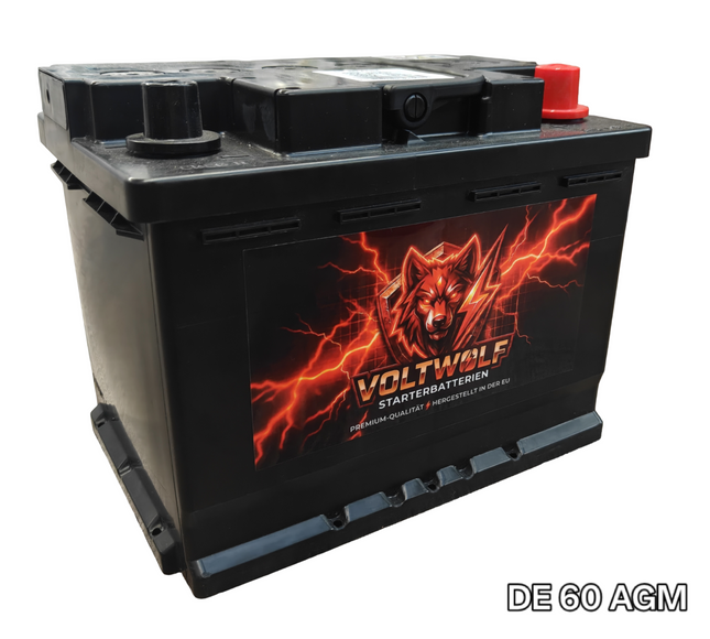 Starterbatterie Voltwolf DE 60 AGM (60Ah)