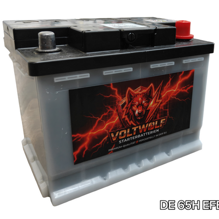 Starterbatterie Voltwolf DE 65H EFB (65Ah)