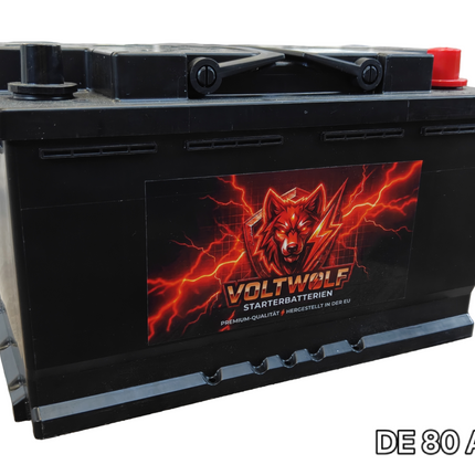 Starterbatterie Voltwolf DE 80 AGM (80Ah)