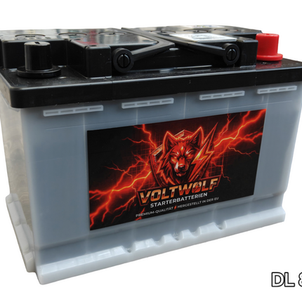 Starterbatterie Voltwolf DL 80 (60Ah) SLI