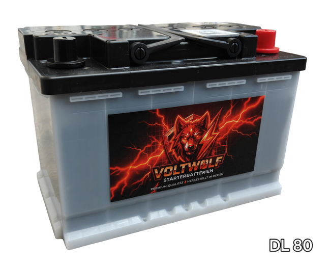 Starterbatterie Voltwolf DL 80 (60Ah) SLI