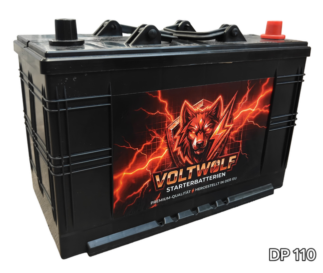 Starterbatterie Voltwolf DP 110 (110Ah) SLI