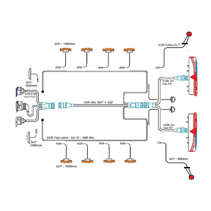 Vignal - Komplettbeleuchtungs-System 24V - 1 - Stück Vignal