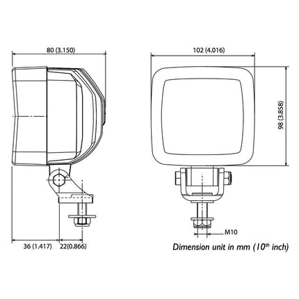 ABL - LED-Arbeitsscheinwerfer 12/24 V ABL500LED850 - Hischier Auto AG