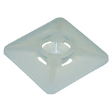 Klebesockel für Kabelbinder, natur (weiss) ABM4