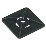 Klebesockel für Kabelbinder bis 4.8mm, schwarz ABM4sz