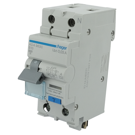 Sicherungsautomat mit FI-Schutzschalter 13 A