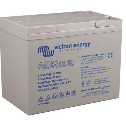 Victron – AGM-Super-Cycle Batterie, 12 V, 60 Ah - 1 - Stück Victron