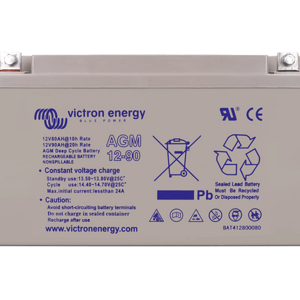 Victron – AGM-Deep-Cycle Batterie, 12 V, 90 Ah - 1 - Stück Victron