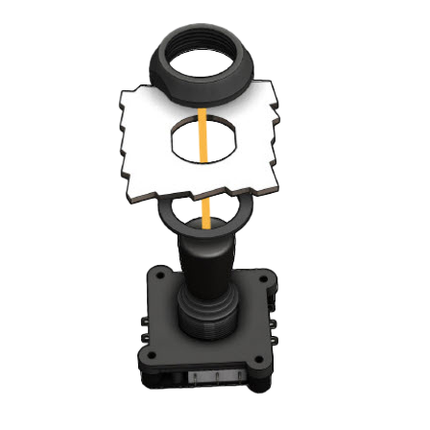 4-Wege Joystick mit Drucktaster 12/24 V