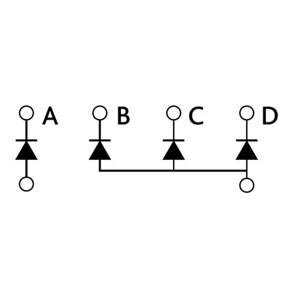 Dioden Box 4 x 3 A, Flachsteckanschlüsse AK33609 - Hischier Auto AG