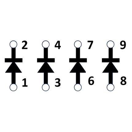 Dioden Box 4 x 1.5 A 1’000 V