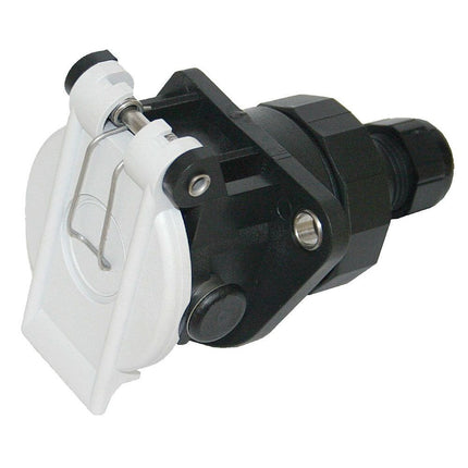 AK Lade-Steckdose 7-pol, Deckel weiss