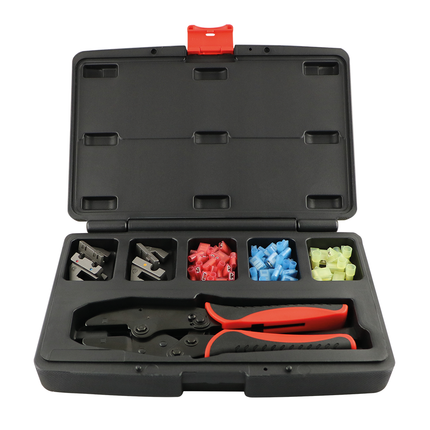 Presszangen-Set für isolierte Fahnenkabelschuhe