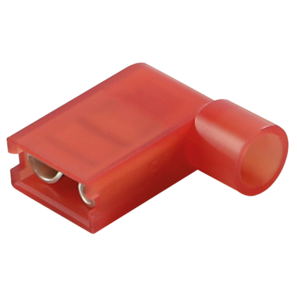 20 Isolierte Fahnenkabelschuhe rot 1.5mm2