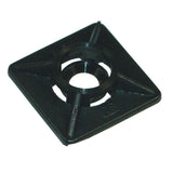 Klebesockel für Kabelbinder bis 3.6mm, schwarz AMM4sz