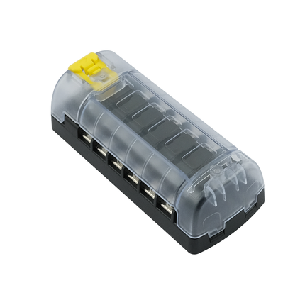 Stecksicherungsdose 6-pol mit Schraubanschlüssen