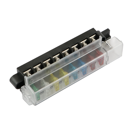 Stecksicherungsdose 8-pol mit Schraubanschlüssen