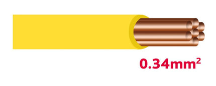 Autolichtkabel 0.34 mm gelb