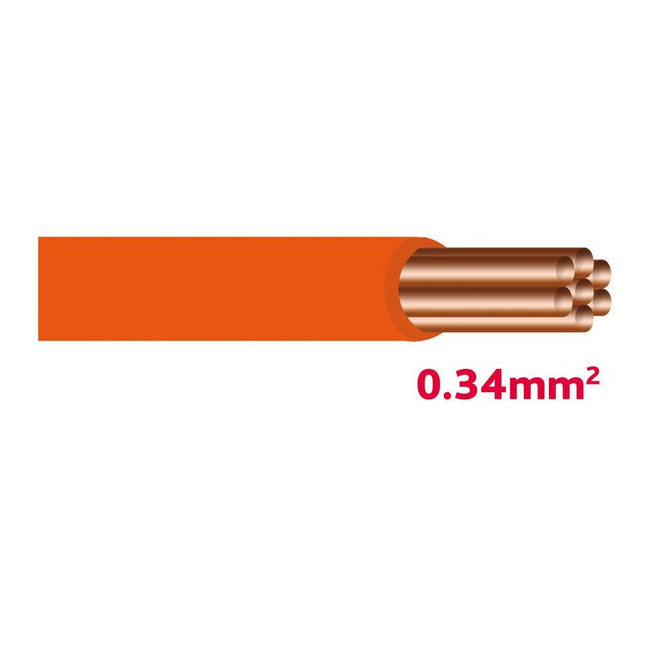 Autolichtkabel 0.34 mm orange