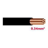 Autolichtkabel 0.34 mm schwarz AYL0.34sz