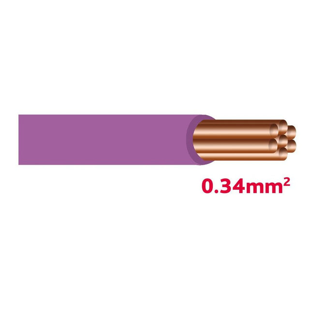 Autolichtkabel 0.34 mm violett