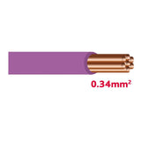 Autolichtkabel 0.34 mm violett AYL0.34vi