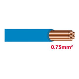 Autolichtkabel 0.75 mm2 blau AYL0.75bl
