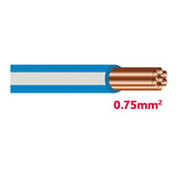 Autolichtkab. 0.75 mm blau / grau AYL0.75bl/gr