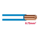 Autolichtkab. 0.75 mm blau / weiss AYL0.75bl/ws