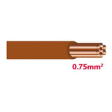 Autolichtkabel 0.75 mm2 braun AYL0.75br