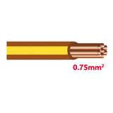Autolichtkab. 0.75 mm braun / gelb AYL0.75br/ge