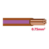 Autolichtkab. 0.75 mm braun / violett AYL0.75br/vi