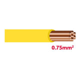 Autolichtkabel 0.75 mm2 gelb AYL0.75ge