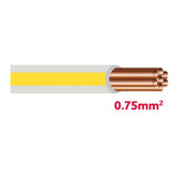 Autolichtkab. 0.75 mm grau / gelb AYL0.75gr/ge