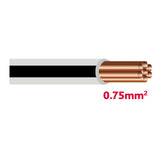 Autolichtkab. 0.75 mm grau / sz AYL0.75gr/sz