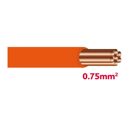 Autolichtkabel 0.75 mm2 orange