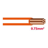 Autolichtkab. 0.75 mm orange / weiss AYL0.75or/ws