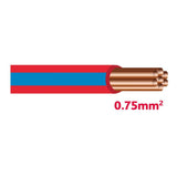 Autolichtkab. 0.75 mm rot / blau AYL0.75rt/bl
