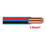Autolichtkab. 1.0 mm blau / rot / schwarz AYL1.0bl/rt/sz