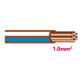 Autolichtkab. 1.0 mm braun / blau / weiss AYL1.0br/bl/ws