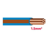 Autolichtkab.1.5 mm blau-braun AYL1.5bl/br